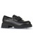 Siyah Deri Kadın Loafer 01WZ1404 2