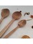 Ahşap Tahta Servis ve Sunum Kaşığı Seti - El Yapımı - Ceviz Ağacı 4