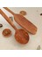 Ahşap Tahta Kaşık ve Spatula Seti - El Yapımı - Zeytin Ağacı- 33 cm 2