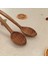 Ahşap Tahta Servis ve Sunum Kaşığı Seti - El Yapımı - Ceviz Ağacı - 24 cm 2