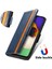 - 1383 Samsung Galaxy A13 5g Için Kart Tutuculu Pu Deri Cüzdan Telefon Kılıfı - Mavi (Yurt Dışından) 4