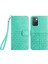 - 1383 Xiaomi Redmi 10 Için Kart Tutuculu Deri Cüzdan Telefon Kılıfı - Yeşil (Yurt Dışından) 1
