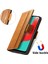 - 1383 Samsung Galaxy A32 5g Için Kart Tutuculu Pu Deri Cüzdan Telefon Kılıfı - Haki (Yurt Dışından) 4