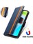 - 1383 Oppo Realme C30 Için Kart Tutuculu Pu Deri Cüzdan Telefon Kılıfı - Mavi (Yurt Dışından) 3
