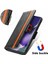 - 1383 Samsung Galaxy S22 Ultra Için Kart Tutuculu Pu Deri Cüzdan Telefon Kılıfı - Siyah (Yurt Dışından) 4