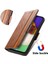 - 1383 Samsung Galaxy A13 5g Için Kart Tutuculu Pu Deri Cüzdan Telefon Kılıfı - Kahverengi (Yurt Dışından) 4
