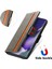 - 1383 Samsung Galaxy S22 Ultra Için Kart Tutuculu Pu Deri Cüzdan Telefon Kılıfı - Gri (Yurt Dışından) 4