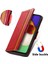 - 1383 Samsung Galaxy A13 5g Için Kart Tutuculu Pu Deri Cüzdan Telefon Kılıfı - Bordo (Yurt Dışından) 4