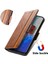 - 1383 Samsung Galaxy S20 Için Kart Tutuculu Pu Deri Cüzdan Telefon Kılıfı - Kahverengi (Yurt Dışından) 4