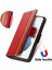 - 1383 Samsung Galaxy S21FE Için Kart Tutuculu Pu Deri Cüzdan Telefon Kılıfı - Bordo (Yurt Dışından) 4