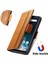 - 1383 Oukitel C25 Için Kart Tutuculu Pu Deri Cüzdan Telefon Kılıfı - Haki (Yurt Dışından) 4