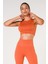 New Season Fitilli Crop Top Büstiyer Seamless Spor Sütyeni Turuncu 2