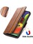 - 1383 Samsung Galaxy A50/A50S/A30S Için Kart Tutuculu Pu Deri Cüzdan Telefon Kılıfı - Kahverengi (Yurt Dışından) 3