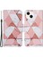 iPhone 15 Plus Flip Stant Kapağı Pu Deri Çapraz Doku Cüzdan Telefon Kasası Kayış (Yurt Dışından) 1