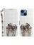 iPhone 15 Plus Pu Deri Tam Sarılmış Cüzdan Kapağı 3D Stand Telefon Kılıfı Kayış (Yurt Dışından) 1