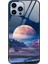 iPhone 15 Pro Back Cover Çizgiye Karşı Kara Çizelgeli Temsilli Cam+Pc+Tpu Telefon Kılıfı (Yurt Dışından) 1
