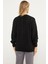 Sıfır Yaka Düğmeli Triko Hırka - Siyah 4