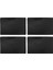 4pcs Isıya Dayanıklı Servis Altlıkları, Suni Deri Servis Altlıkları, Su Geçirmez, Yıkanabilir Mutfak Servis Altlıkları, (Siyah) (Yurt Dışından) 3