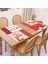 Noel Masa Süslemeleri Placemat Ev Için Mutlu Yeni Yıl Navidad Xmas Natale Kerst (Yurt Dışından) 4