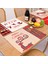 Noel Masa Süslemeleri Placemat Ev Için Mutlu Yeni Yıl Navidad Xmas Natale Kerst (Yurt Dışından) 5