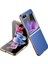 Samsung Galaxy Z Flip5 Mavi Için Elektroplat Litchi Kasası (Yurt Dışından) 1