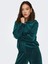 Kadın Kadife Kapüşonlu Sweatshirt - 15299670 2
