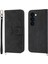 Samsung Galaxy Z Fold5 Siyah Için Çiçekler Kabartmalı Deri Kılıf (Yurt Dışından) 2