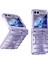 Samsung Galaxy Z Flip5 5g Mor Için Elektrokaplama Katlama Kılıfı (Yurt Dışından) 1
