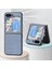 Samsung Galaxy Z Flip5 Mavi Için Karbon Fiber Geri Telefon Kılıfı (Yurt Dışından) 2