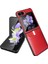 Samsung Galaxy Z Flip5 5g Kırmızı Için Litchi Doku Telefon Kılıfı (Yurt Dışından) 1