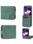 Azns Samsung Galaxy Z Flip5 Green Için Cilt Pu+Tpu Kasası (Yurt Dışından) 1
