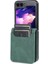 Azns Samsung Galaxy Z Flip5 Green Için Cilt Pu+Tpu Kasası (Yurt Dışından) 4