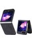 3D Kabartmalı Cilt Samsung Galaxy Z Flip5 Siyah Için Telefon Kılıfı (Yurt Dışından) 1