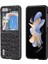 Samsung Galaxy Z Flip5 Siyah Için Abeeel Devekuşu Doku Kılıfı (Yurt Dışından) 1