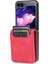 Azns Samsung Galaxy Z Flip5 Kırmızı Için Cilt Pu+Tpu Kasası (Yurt Dışından) 4