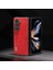 Samsung Galaxy Z Fold5 Kırmızı Için Abeel Retro Litchi Doku Kılıfı (Yurt Dışından) 3