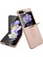Samsung Galaxy Z Flip5 Altın Için Yağ Püskürtmeli Yüzük Pc Kılıfı (Yurt Dışından) 1