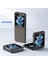 Samsung Galaxy Z Flip5 Siyah Mavi Için Karbon Fiber Telefon Kılıfı (Yurt Dışından) 2