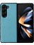Samsung Galaxy Z Fold5 Mavi Için Litchi Doku Pc +Tpu Kılıfı (Yurt Dışından) 1