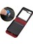 Samsung Galaxy Z Flip5 Için Kübik Doku Deri Kılıf (Yurt Dışından) 4