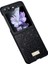 Samsung Galaxy Z Flip5 Siyah Için Sulada Tpu + Deri Kılıf (Yurt Dışından) 1