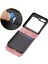 Çiçekler Samsung Galaxy Z Flip5 Pink Için Kabartmalı Deri Kılıf (Yurt Dışından) 4