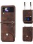 Çiçekler Samsung Galaxy Z Flip5 Için Kabartmalı Deri Kılıf (Yurt Dışından) 2