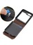 Çiçekler Samsung Galaxy Z Flip5 Için Kabartmalı Deri Kılıf (Yurt Dışından) 4
