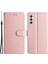 Samsung Galaxy A34 5g Cüzdan Telefon Kabuğu, Ipek Doku Pu Deri Stand El El Strap Flip Case (Yurt Dışından) 1