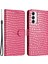 Samsung Galaxy A14 Timsah Doku Pu Deri Telefon Cüzdan Kılıfı (Yurt Dışından) 1