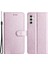 Samsung Galaxy A34 5g Cüzdan Telefon Kabuğu, Ipek Doku Pu Deri Stand El El Strap Flip Case (Yurt Dışından) 1