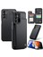 Samsung Galaxy A14 4g / A14 5g Rfıd Engelleme Kart Tutucu Kickstand Case Deri Kaplamalı Tpu Kapağı (Yurt Dışından) 1