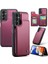 Samsung Galaxy A14 4g / A14 5g Rfıd Engelleme Kart Tutucu Kickstand Case Deri Kaplamalı Tpu Kapağı (Yurt Dışından) 1