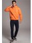 Çetinkaya Mentality 3035 3 Ip Kapşonlu Oranj Sweatshirt 3